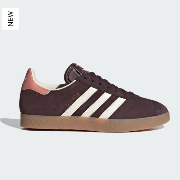 adidas Shoes - NWT Adidas Gazelle W Originals Sneakers Shadow Brown Cream Gum Size Women 6.5